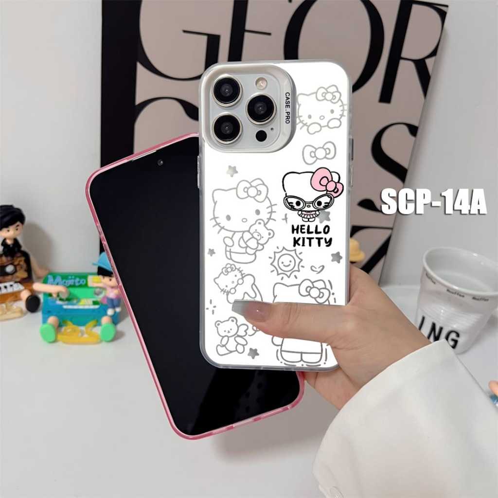 Case Gambar  Realme 10 Pro  Realme 11 4G Realme 11 Pro Realme 11 Pro Plus Realme 12 5G Realme 12 Plus Realme 12 Pro Plus Case gambar HelloKitty Sanrio Pochacco Cute SCP-14 Case Hologram Imd
