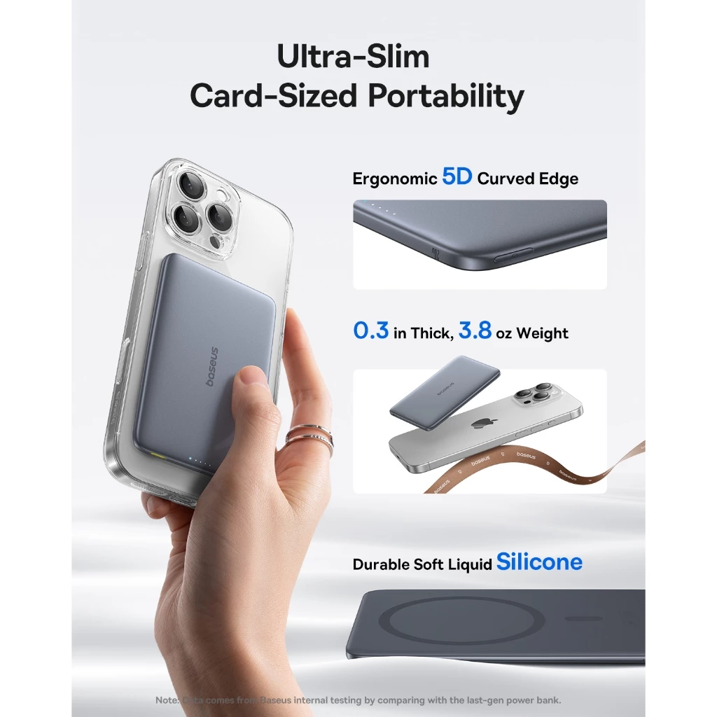 Baseus PicoGo 20W/27W AM41 Ultra-Slim Magnetic Power Bank 5000mAh/10000mAh - Gambar 2