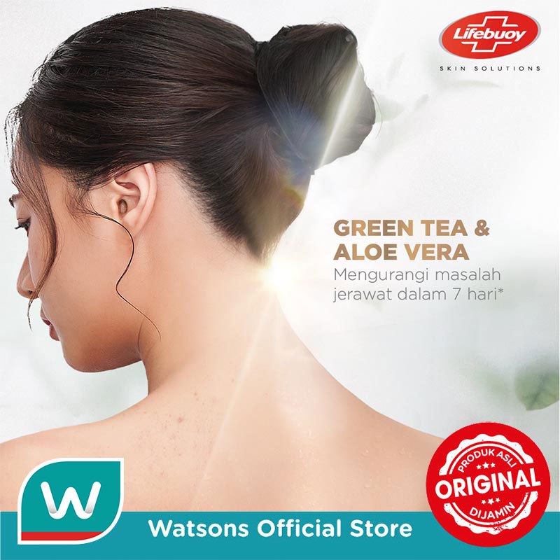 Lifebuoy Sabun Mandi Cair Greentea Dan Aloe Vera Pump 500ml - Gambar 4