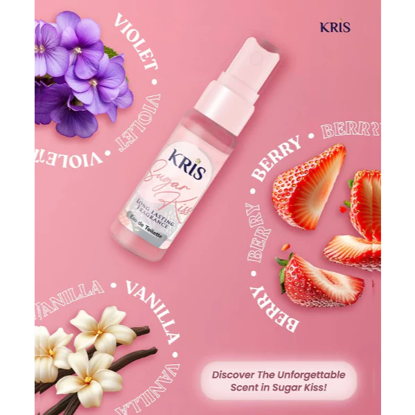 Kris EDT Parfum Sugar Kiss 20ml - Eau de Toilette Pink Long Lasting Fragrance Halal BPOM - Gambar 4