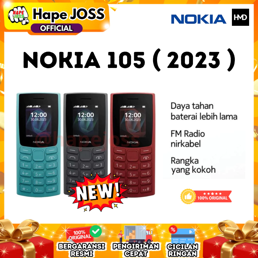 Nokia 105 (2023) HMD Garansi Resmi Indonesia
