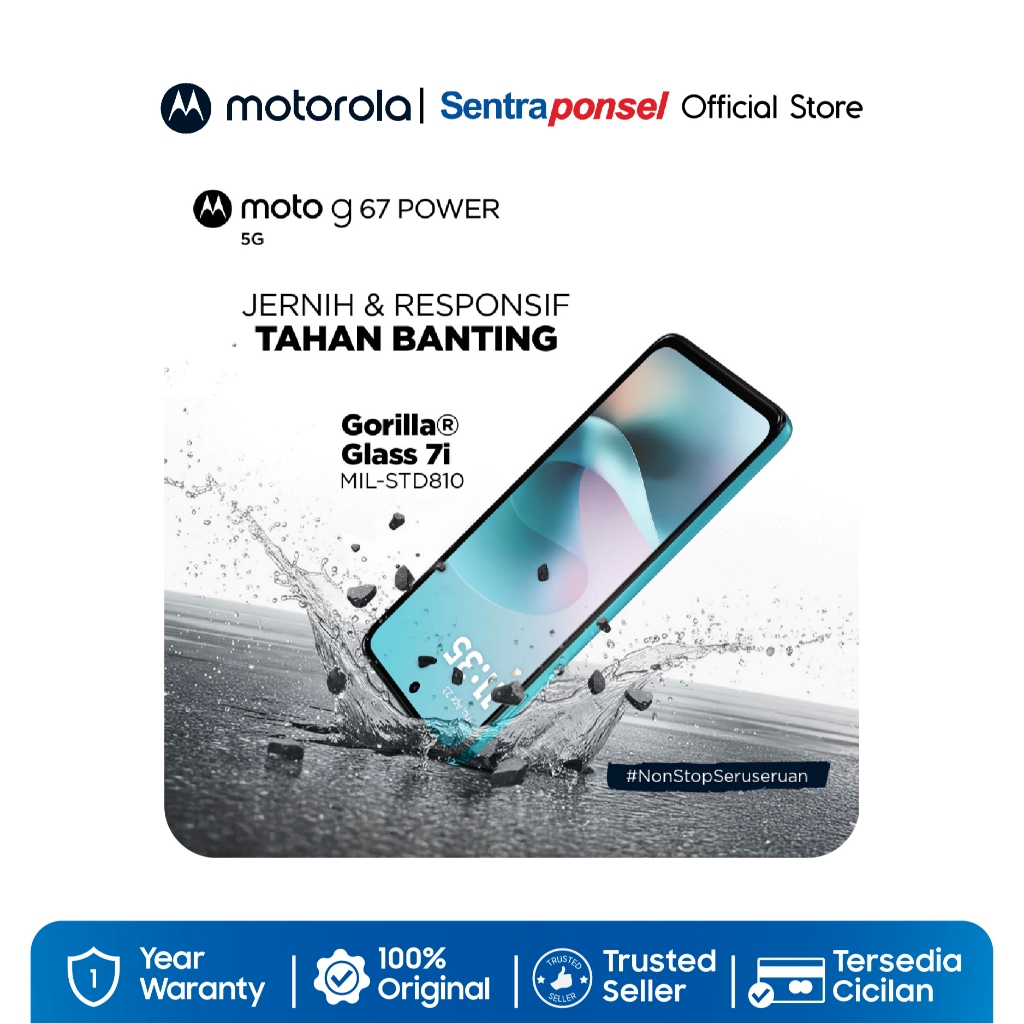 Motorola G67 Power / Moto G67 Power 5G / RAMBoost 24GB/256GB - Snapdragon7s Gen2 - 7000mAh SiliconCarbon - 50MP Sony LYTIA600 - 4K Semua Lensa - Gambar 4