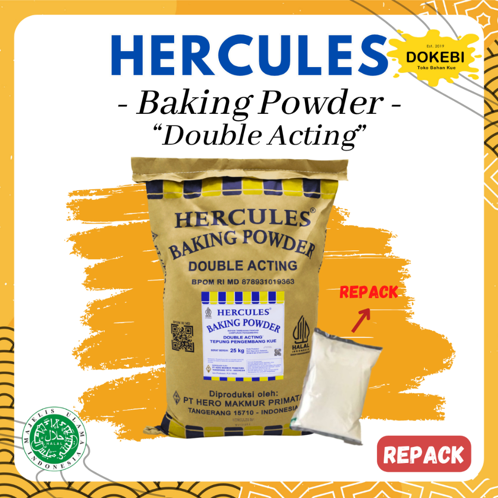 Hercules Baking Powder Double Acting Cake Improver/ – 100 G | Shopee ...