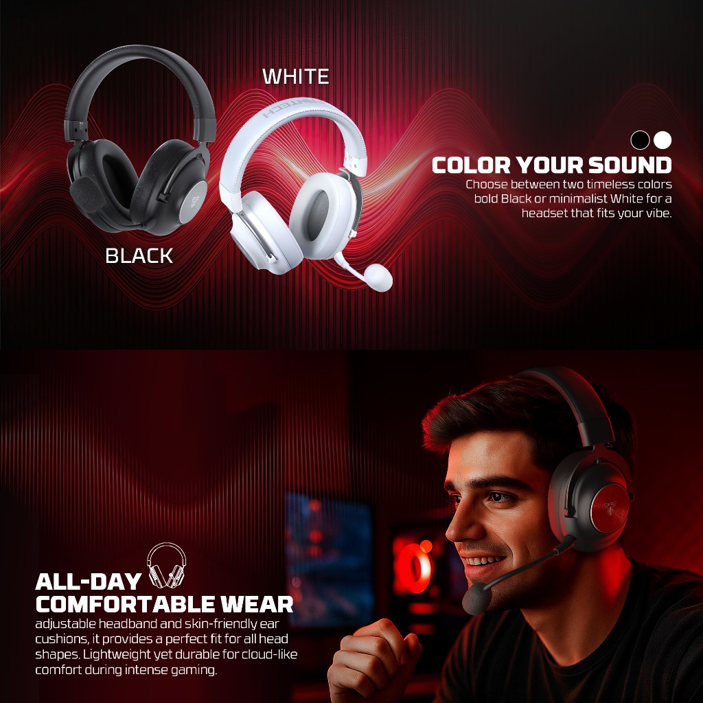 Fantech WHG05 / WHG-05 Stellar Headphone Multi Platform Wireless Headset - Gambar 3