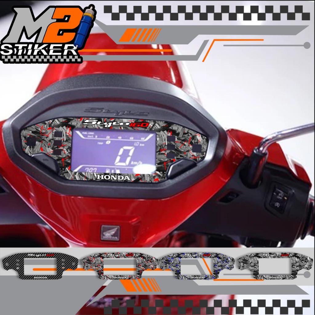 Honda STYLO 160 Carbon Forged Speedometer Sticker Honda Stylo Emblem ...