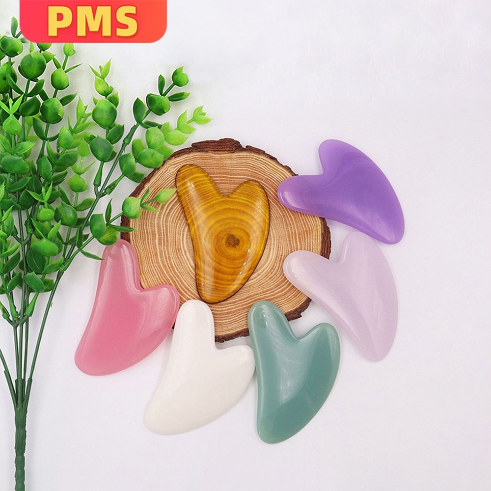POPmaker shop Guasha Jade / Alat Pijat Wajah H757​ - Batu Terapi untuk Perawatan Kulit dan Relaksasi Wajah COD