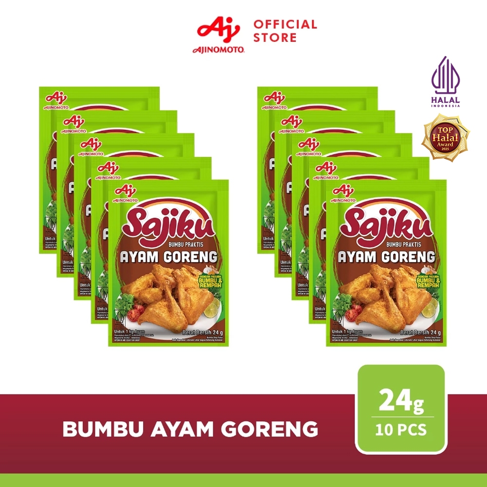 SajikuÂ® Bumbu Praktis Ayam Goreng 24G (10pcs) - Dengan Paduan Bumbu & Rempah