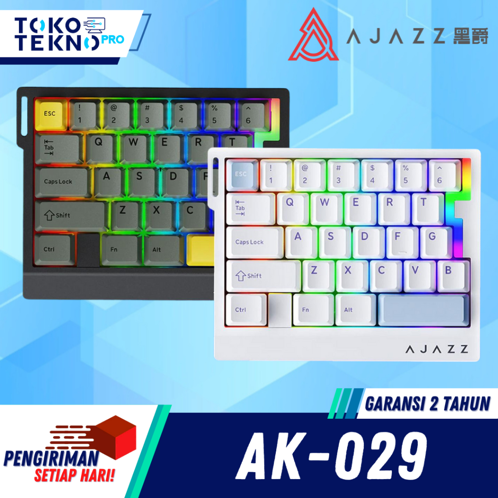 Ajazz AK029 / AK-029 / AK 029 HE Hall Effect One Handed Gaming Keyboard With Magnetic Rice Switch
