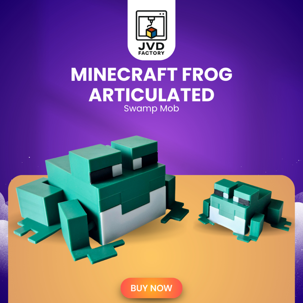 Minecraft Frog Articulated | Swamp Mob | 3D Printed Figure | Shopee ...