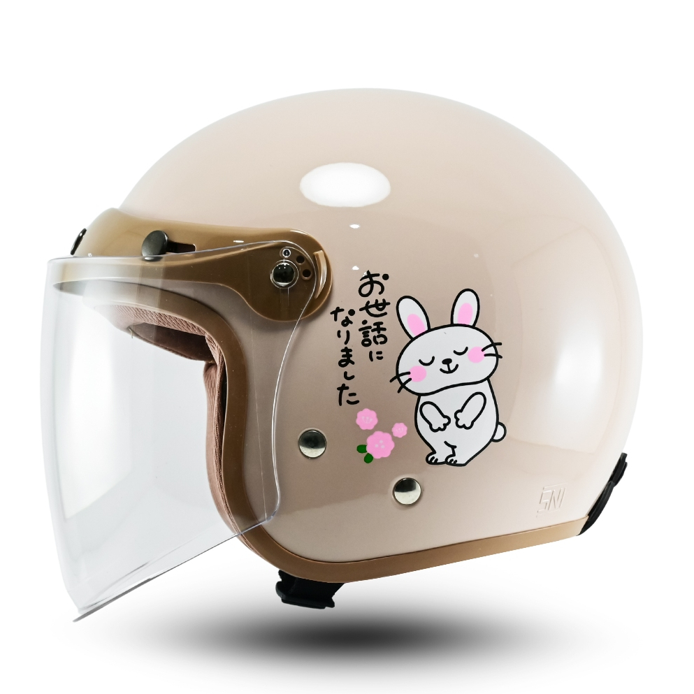 Helm Bipplast Vista Helem Bogo Cewek Aesthetic Wanita Hijab Kekinian Lucu Pastel Kaca Datar SNI - Gambar 3
