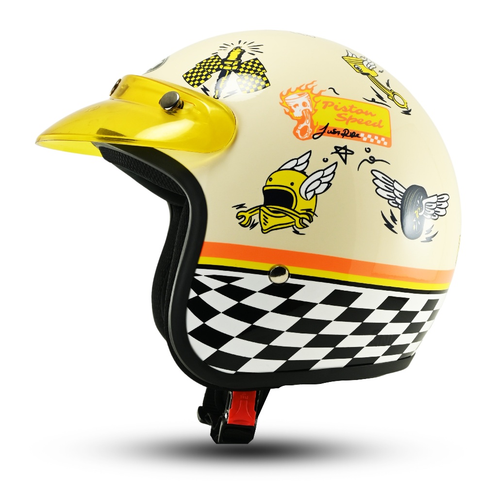 Helm Rsix Bogo Dewasa Pria Wanita Premium Motor Speed Custom Terbaru Sni - Gambar 4