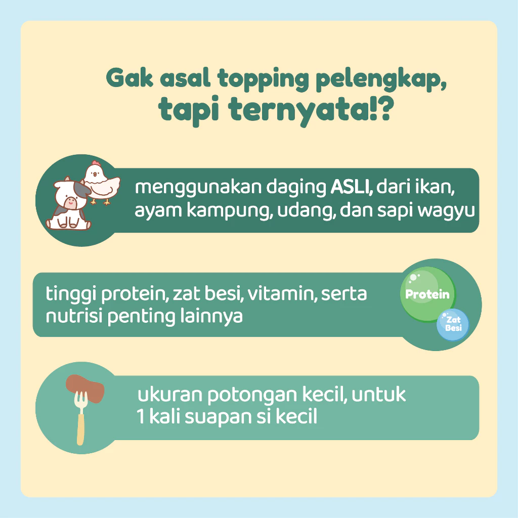 Resep Roemah Add On Lauk Tambahan MPASI / Tinggi Protein dari Daging Asli / Frozen Topping Nasi & Masakan Anak / Mpasi hingga Bekal Anak / Tanpa MSG & Pengawet - Gambar 3