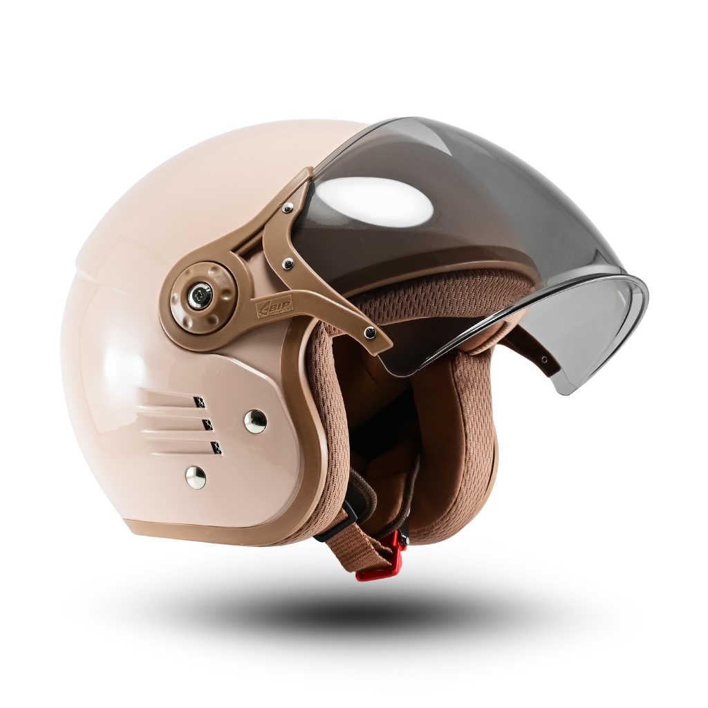 Helm Retro Bipplast Terbaru SNI Pria Wanita Solid FANTASY V2 - Gambar 2