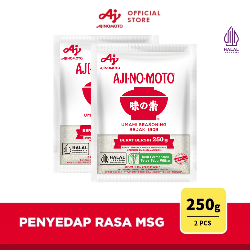 Ajinomoto Penyedap Rasa 250G 2pcs Kurangi Garam