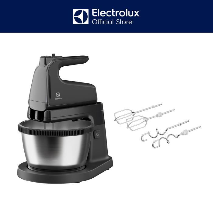 Electrolux Stand Mixer 3.5 liter Fungsi 2 in 1 (duduk dan genggam) 5 kecepatan + mode turbo Mangkuk berputar otomatis Pengaduk adonan E3SM1-100B - Gambar 4