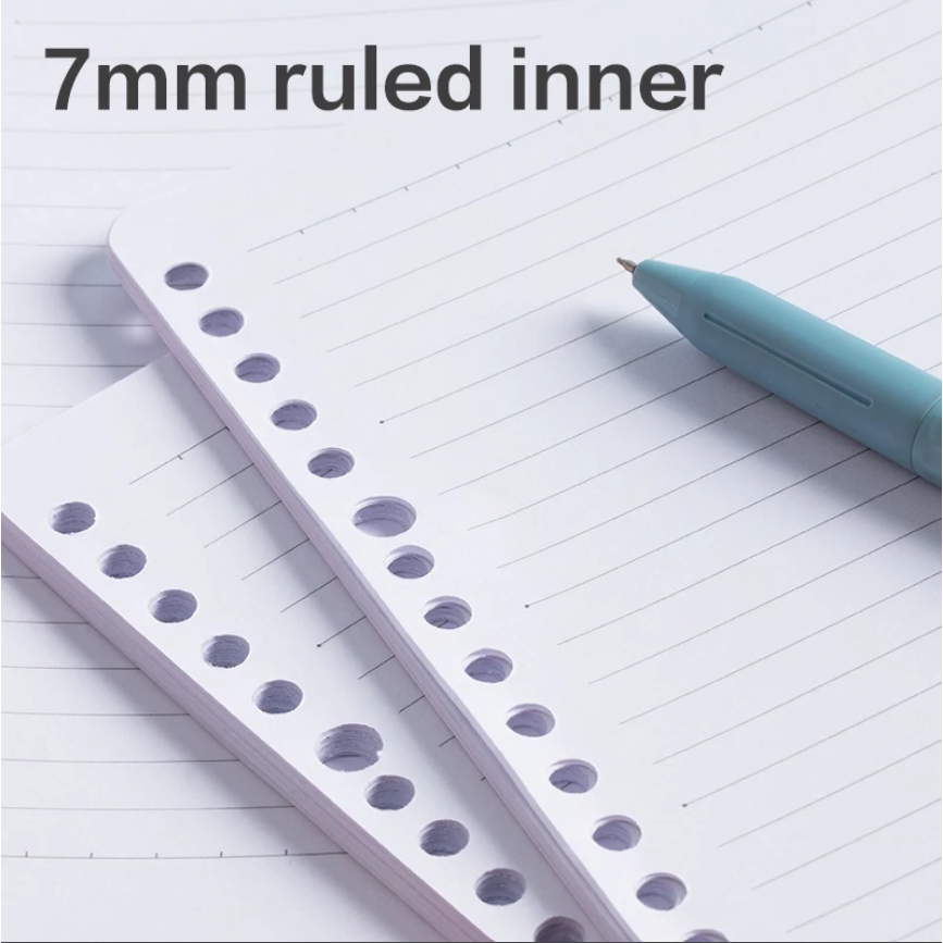 Deli Isi Kertas Binder / Loose Leaf Binder Refill A5 B5 30 Lembar Bergaris 7mm CNX530 - Gambar 2