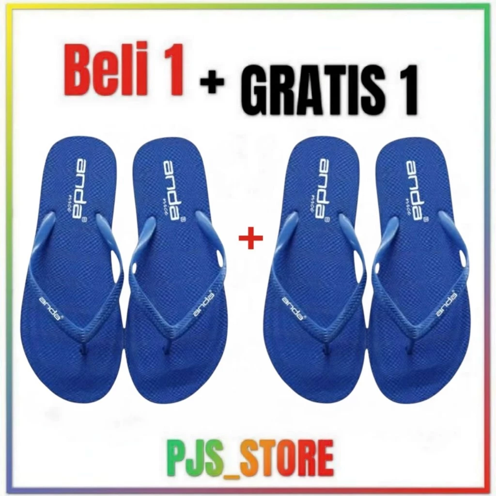 PROMO Beli 1 Gratis 1 - Sandal Jepit Anda Nice Wanita / Sandal Spon Ringan Anti Slip Terlaris - Gambar 2