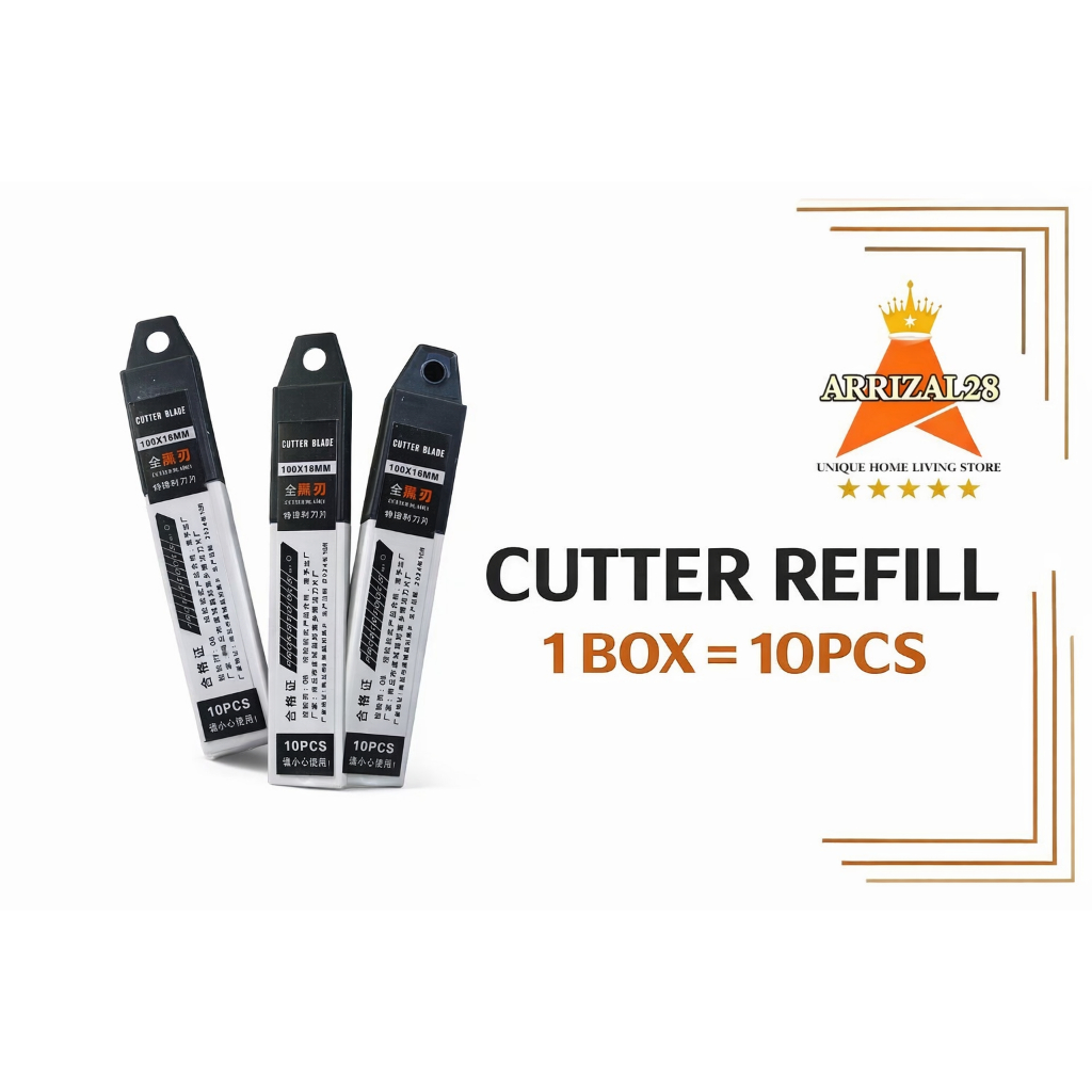 CUTTER REFILL 1 BOX ISI 10pcs SK5 PREMIUM