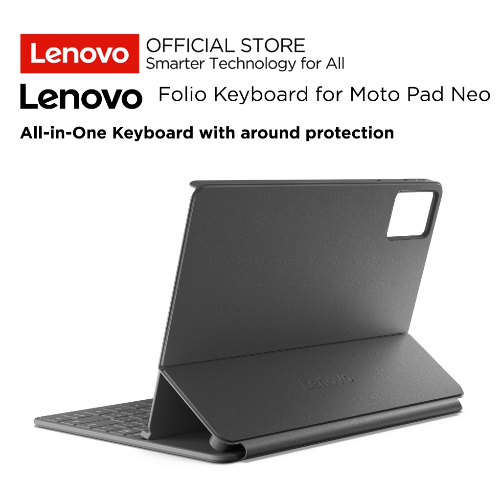 Lenovo Keyboard Moto Pad 60 Neo 11" / Motorola Tab Tablet 11inch Casing Cover ZG38C07097 Grey - Gambar 3