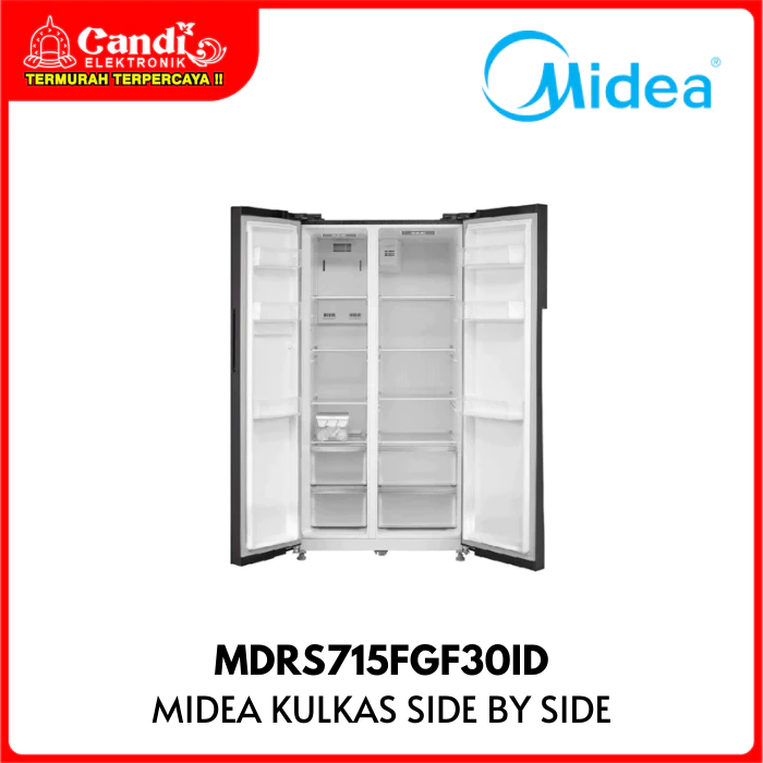 MIDEA Kulkas Side by Side 558 Liter Inverter Quattro MDRS715FGF30ID - Gambar 2