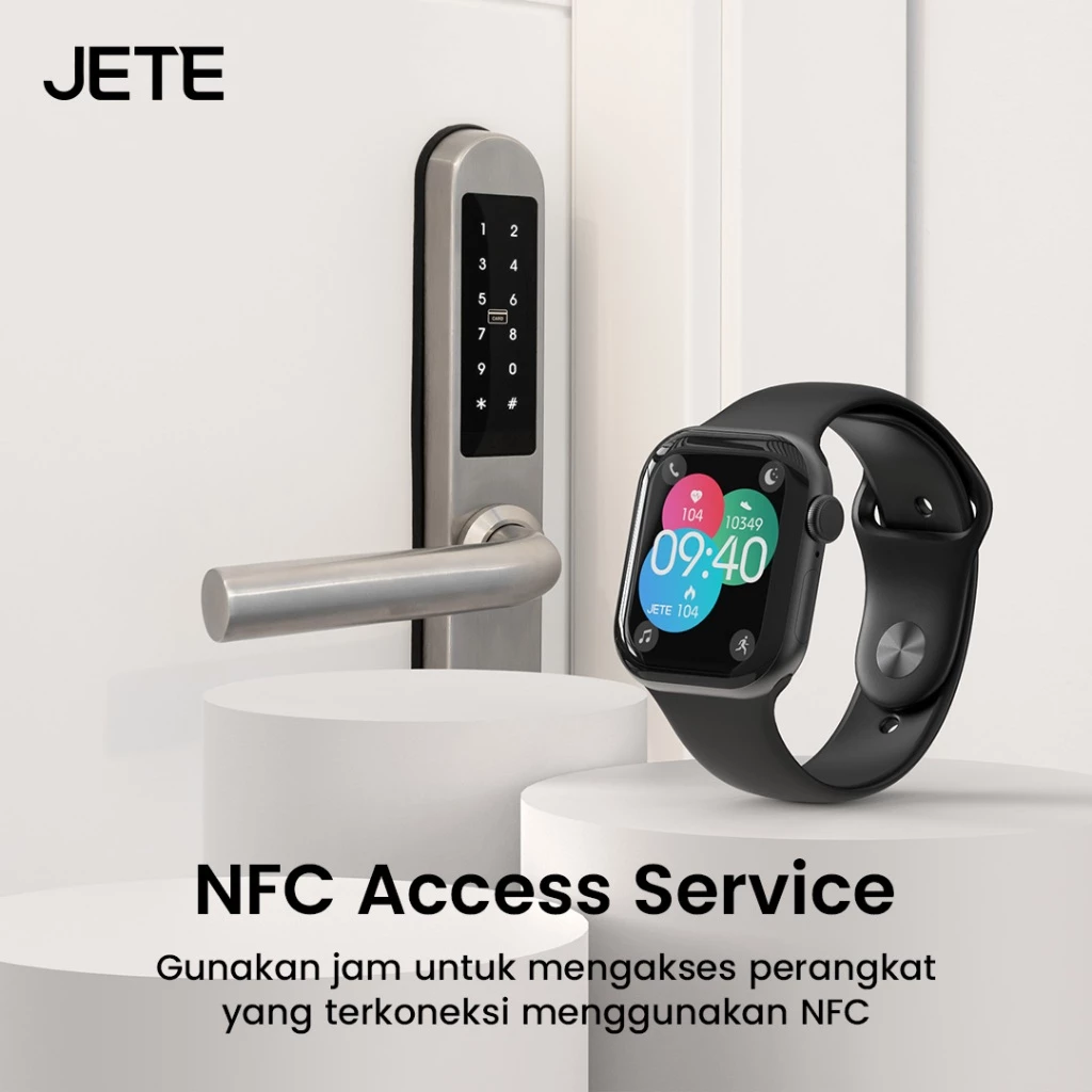 JETE LUXE Smartwatch Jam Tangan 1.85" AMOLED Screen Display ChatGPT NFC AI System Bluetooth Call IP68 Waterproof Tahan Air 100+ Sport Mode Heart Rate Sleep Monitoring untuk Pria Wanita (RTL) - Gambar 4