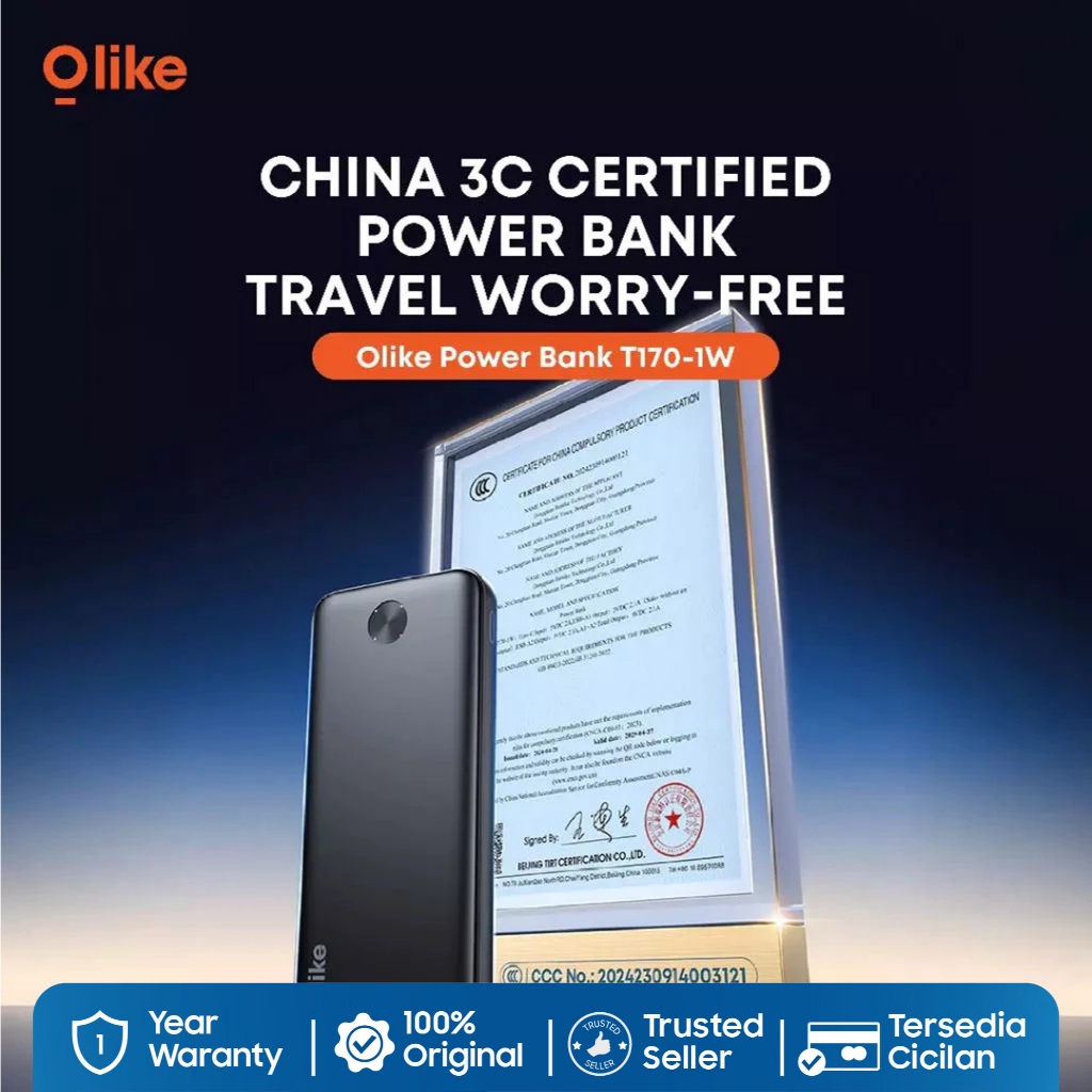 OLIKE Powerbank CCC ( T170 -1W ) 10.000 mAh 2.1A Dual Port USB - Gambar 2
