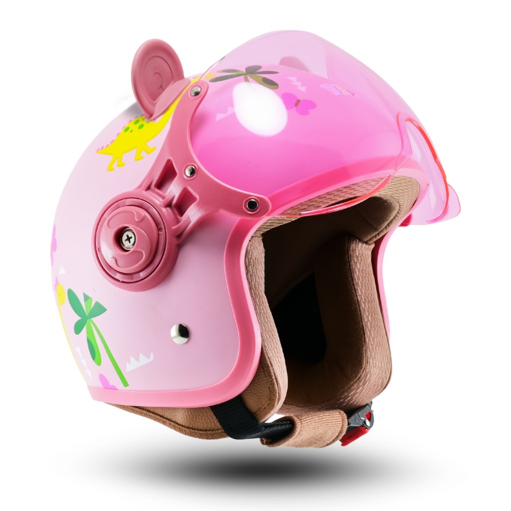 Helm Anak BIP PLAST Helm Anak Retro Pilot Karakter Duck Kaca Pilot - Gambar 3
