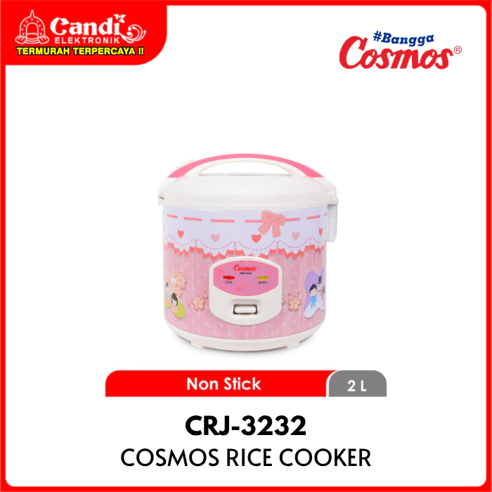 COSMOS Rice Cooker 2 Liter 3in1 Inner Pot Anti Lengket CRJ-3232 - Gambar 4