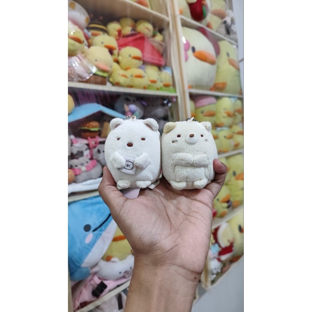 Boneka Sumiko / Ganci Sumikko / Sumiko Gurashi / Sumikko Gurashi / Keychain Neko / Shiro