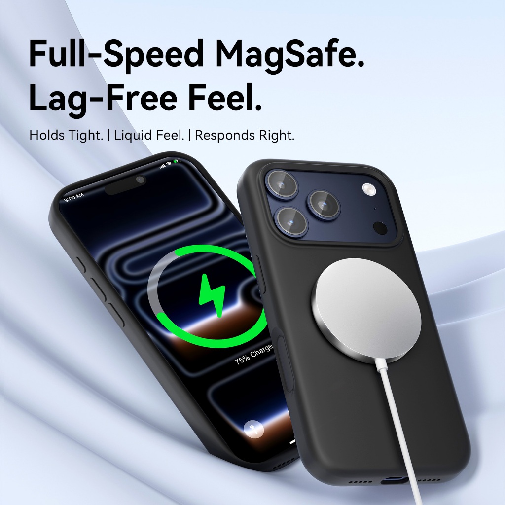 Vention Casing iPhone 17 Air Pro Max Magnetic Magsafe Liquid Silicone Case - Gambar 2