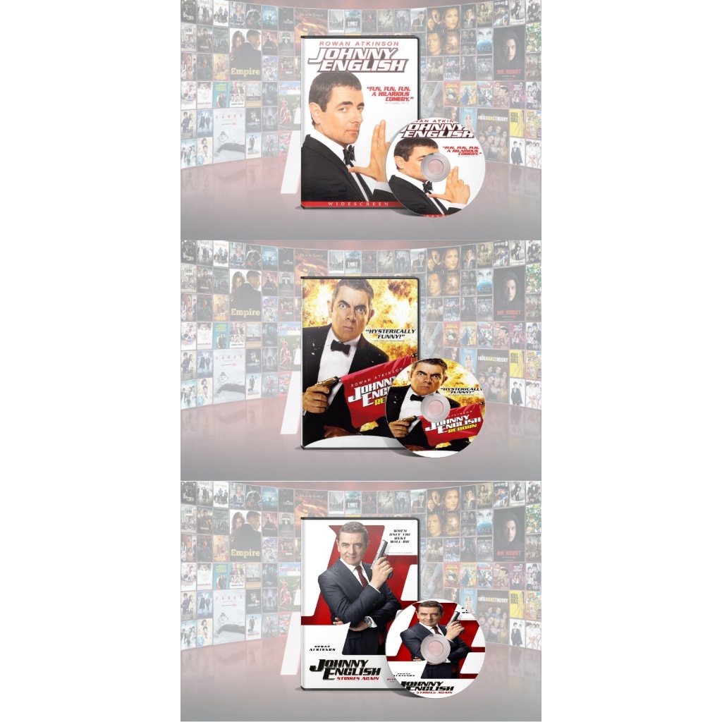 Johnny English DVD (2003) + Johnny English Reborn DVD (2011) + Johnny ...