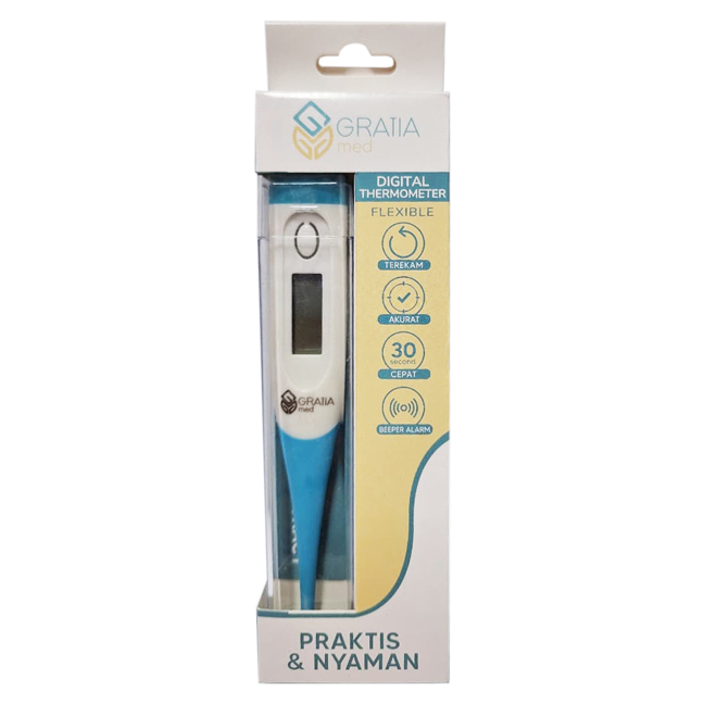 GRATIAMED DIGITAL THERMOMETER / PENGUKUR SUHU/PANAS/THERMOMETER - Gambar 2