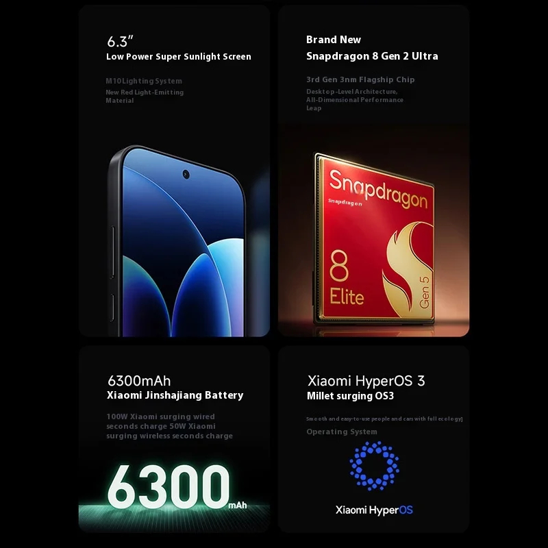 Xiaomi 17 Pro 5G 6.3''AMOLED 120Hz 6000mAh 120W Snapdragon 8 Elite Gen 5 - Gambar 3