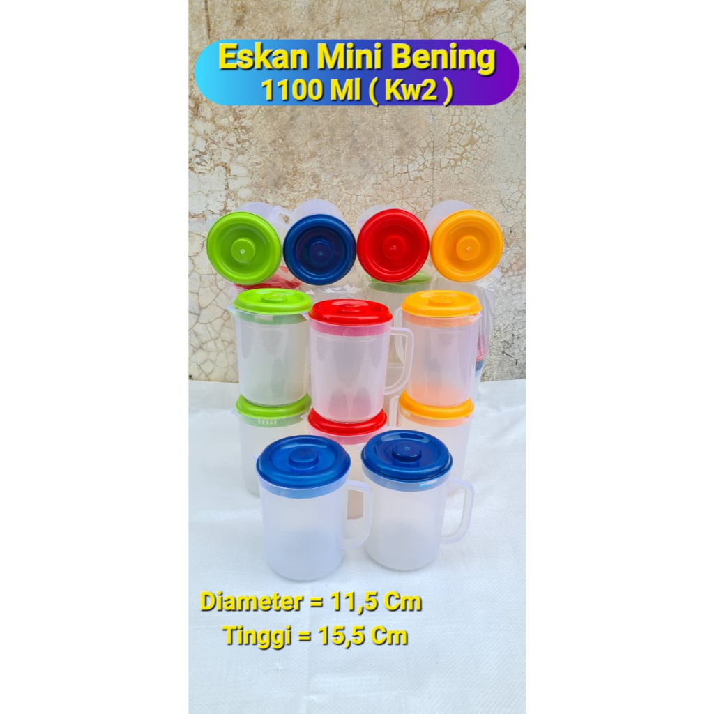 Tokosenja21 Mitra Loka (12Pcs) Teko 1000Ml Lusinan Eskan Es Teler Teko