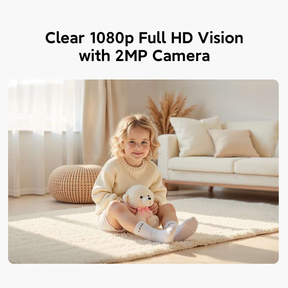 Xiaomi Smart Camera C201 / C200 / 1080p Full HD Kamera 2MP / Full-Color Night Vision dengan Smart AI Tracking / Pelindung Lensa Fisik / 360° Pan-Tilt View & Panggilan Dua Arah Real Time [Official Store] - Gambar 2