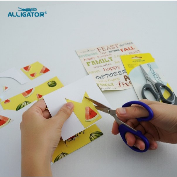 Alligator Gunting Extra Small Scissors Black dan Blue Grip