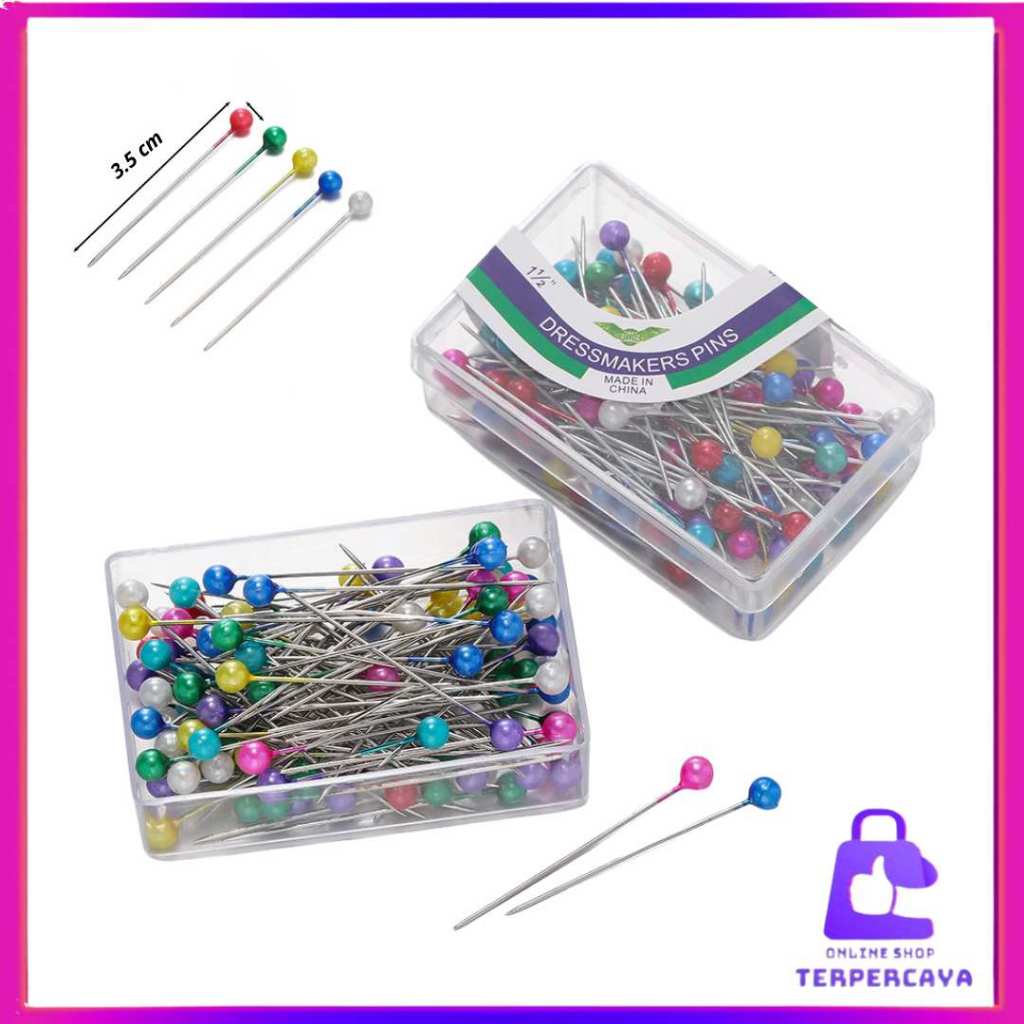 OST 1.5 Inch Head Safety Pins, Box Packaging, Anti-Rust Hijab Safety ...