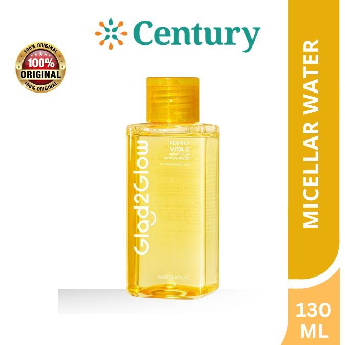 GLAD2GLOW PERFECT VITA C MICELLAR WATER 130ML / PERAWATAN WAJAH / MICELLAR WATER/PEMBERSIH MAKE UP