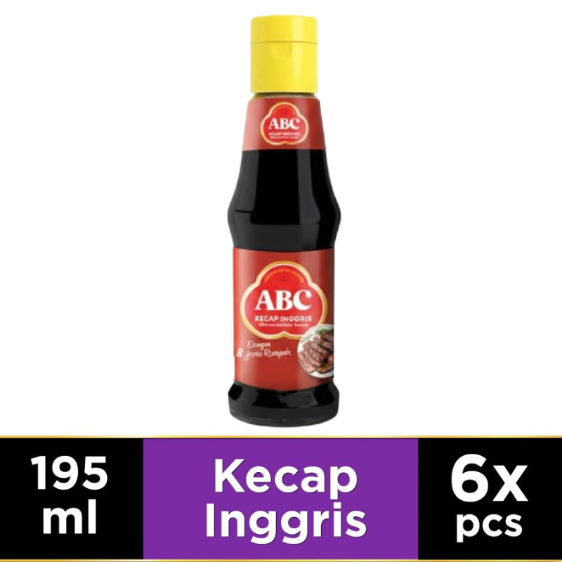 ABC Kecap Inggris 195 ml - Multi Pack 6 pcs