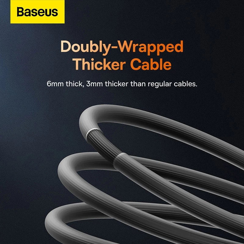 Baseus CoolPlay Series Fast Charging Cable USB to Type-C 100W 1m Black - Gambar 2