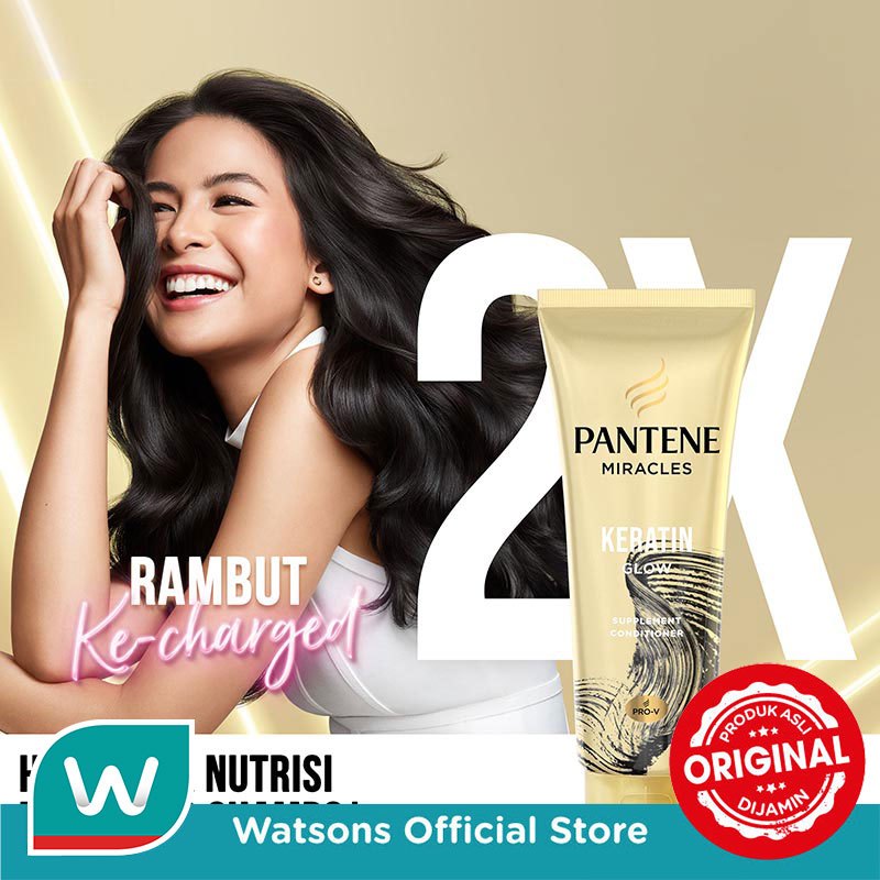 Pantene Conditioner Miracles Keratin Glow Daily Hair Supplement 150ml - Gambar 3