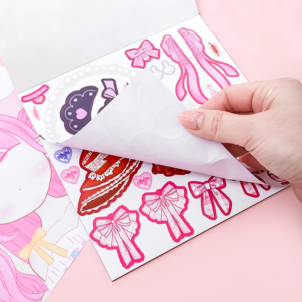 Buku Stiker Makeup Kartun Princess Anak Perempuan - Gambar 2