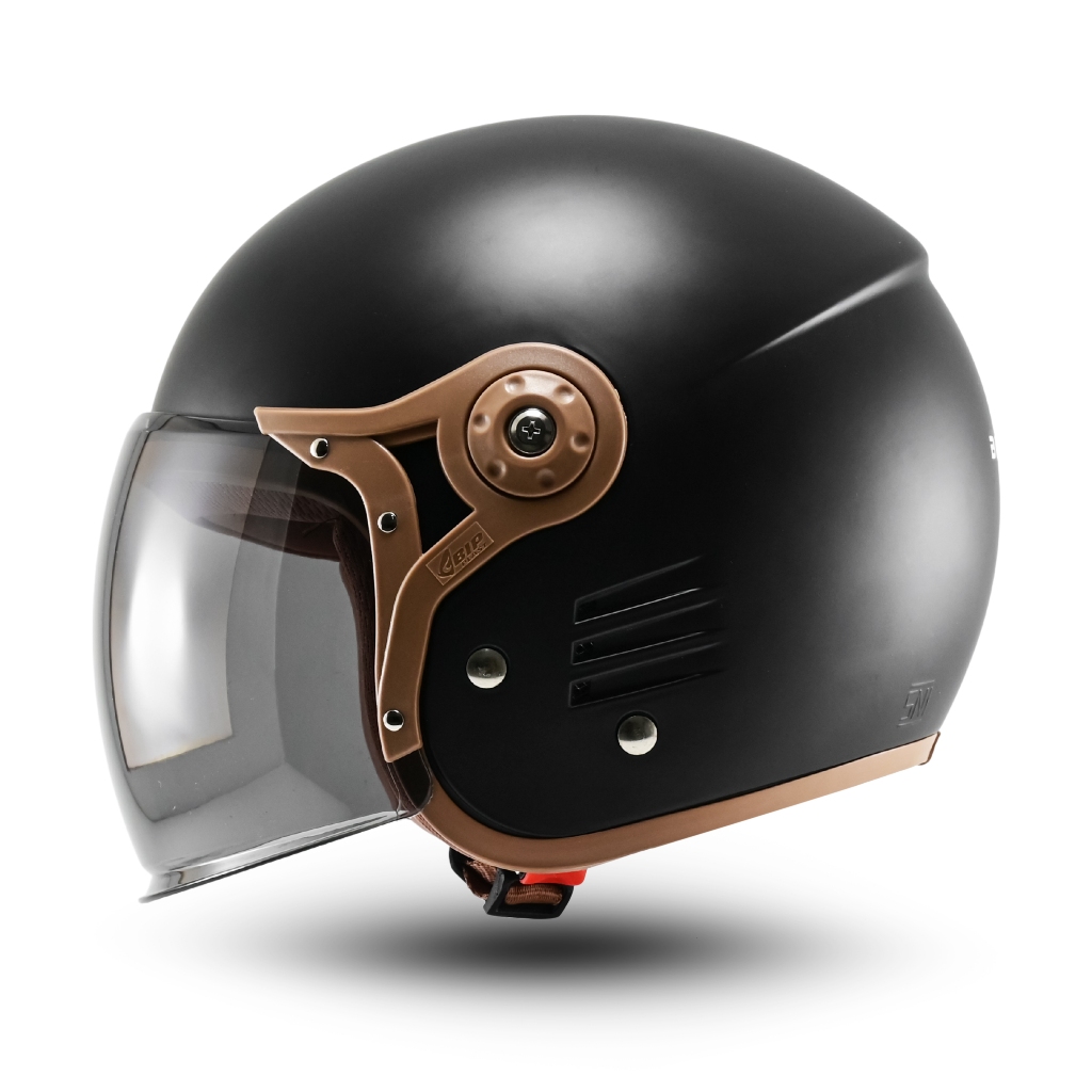 Helm Retro Dewasa Hijab Friendly Half Face Bipplast Fantasy V2 Helem Wanita Cepol SNI - Gambar 2