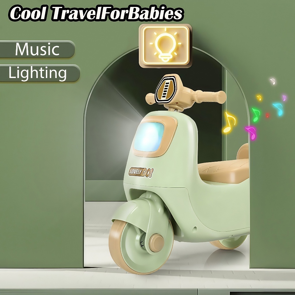 Magical Playtime Vespa Motor Anak Musik Lampu - Gambar 3