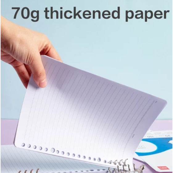 Deli Isi Kertas Binder / Loose Leaf Binder Refill A5 B5 30 Lembar Bergaris 7mm CNX530 - Gambar 3