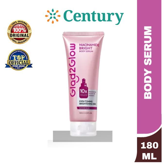 Glad2Glow Niacinamide Body Serum 180mL / Perawatan Tubuh / Body Serum