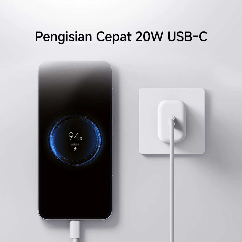 Xiaomi 20W Fast Charging power Adapter (Type-C) / Pengisian Cepat 20W USB-C / Mendukung Power Delivery (PD) & Quick Charge (QC) / Kompatibel Beragam Perangkat / Desain Ringkas & Portabel [Xiaomi Official Store] - Gambar 2