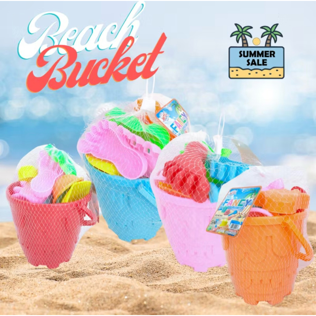 Mainan Cetak Pasir Pantai Bucket Beach Set Cetakan Pasir Pantai