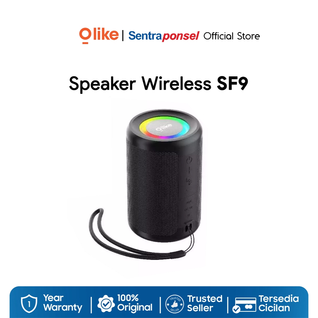 OLIKE Speaker Wireless SF9 Portable HiFi Sound Stereo LED Light / IPX4 / Bluetooth 5.3