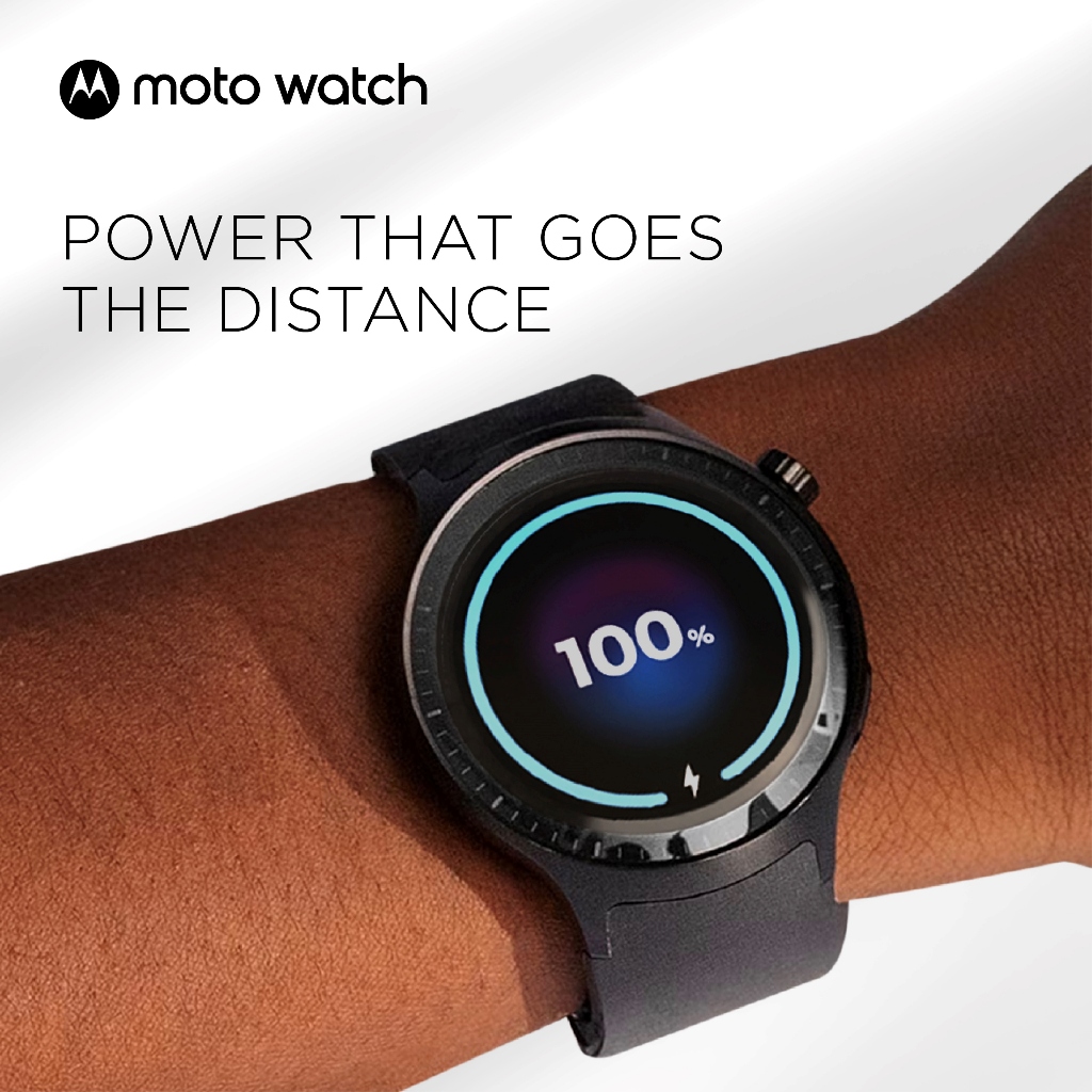Moto Watch 1.4" OLED Display AOD - Dual Frequency GPS - 47mm - Built-in Mic & Speaker - powered by Polar - 13 days Battery - Stainless Steel Frame - GorillaGlass3 - 1ATM Underwater Protection - Gambar 4